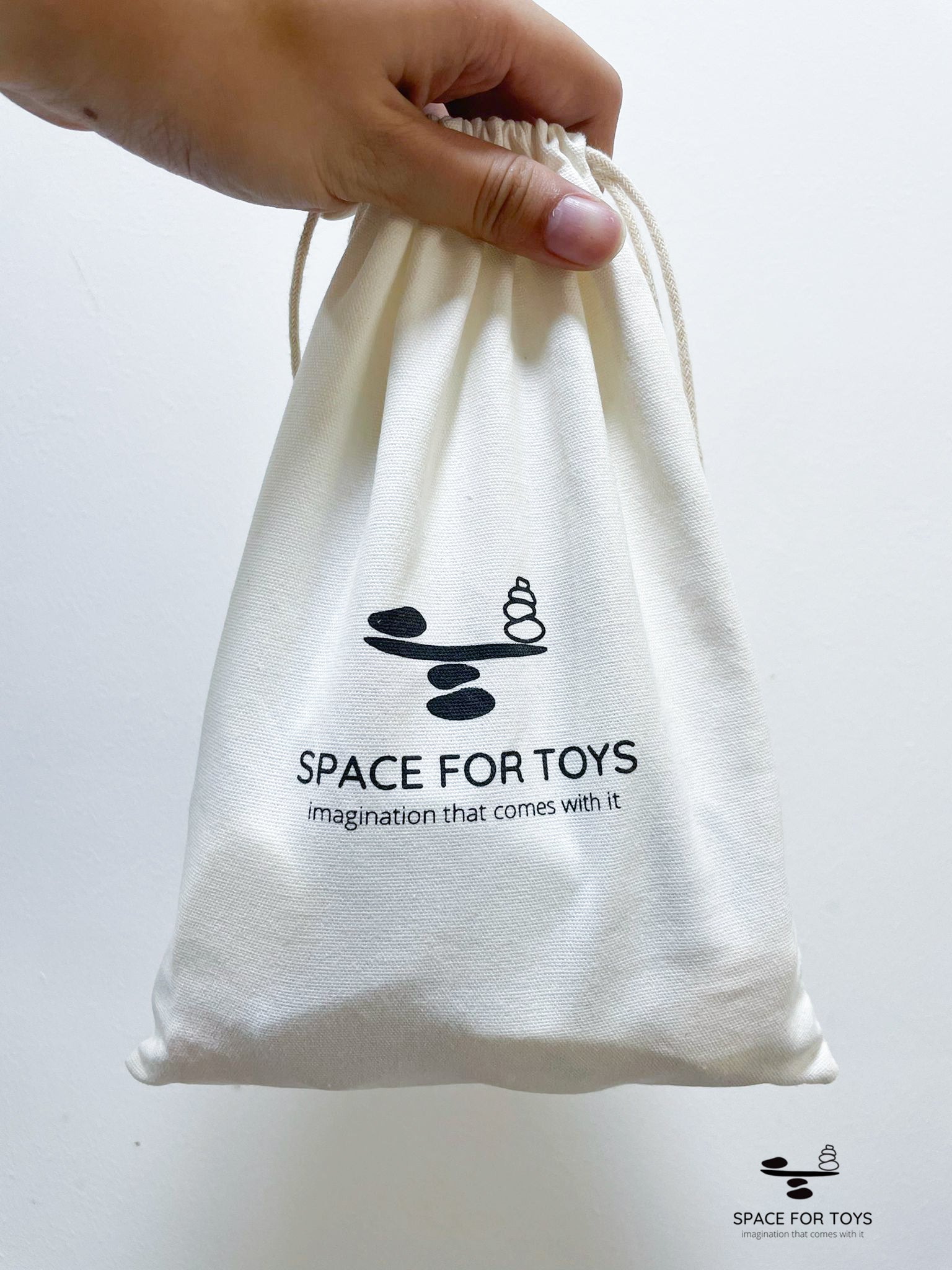 Space For Toys Drawstring Pouch