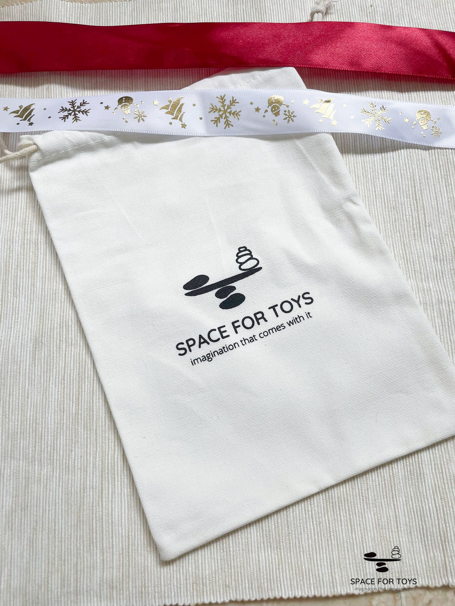 Space For Toys Drawstring Pouch