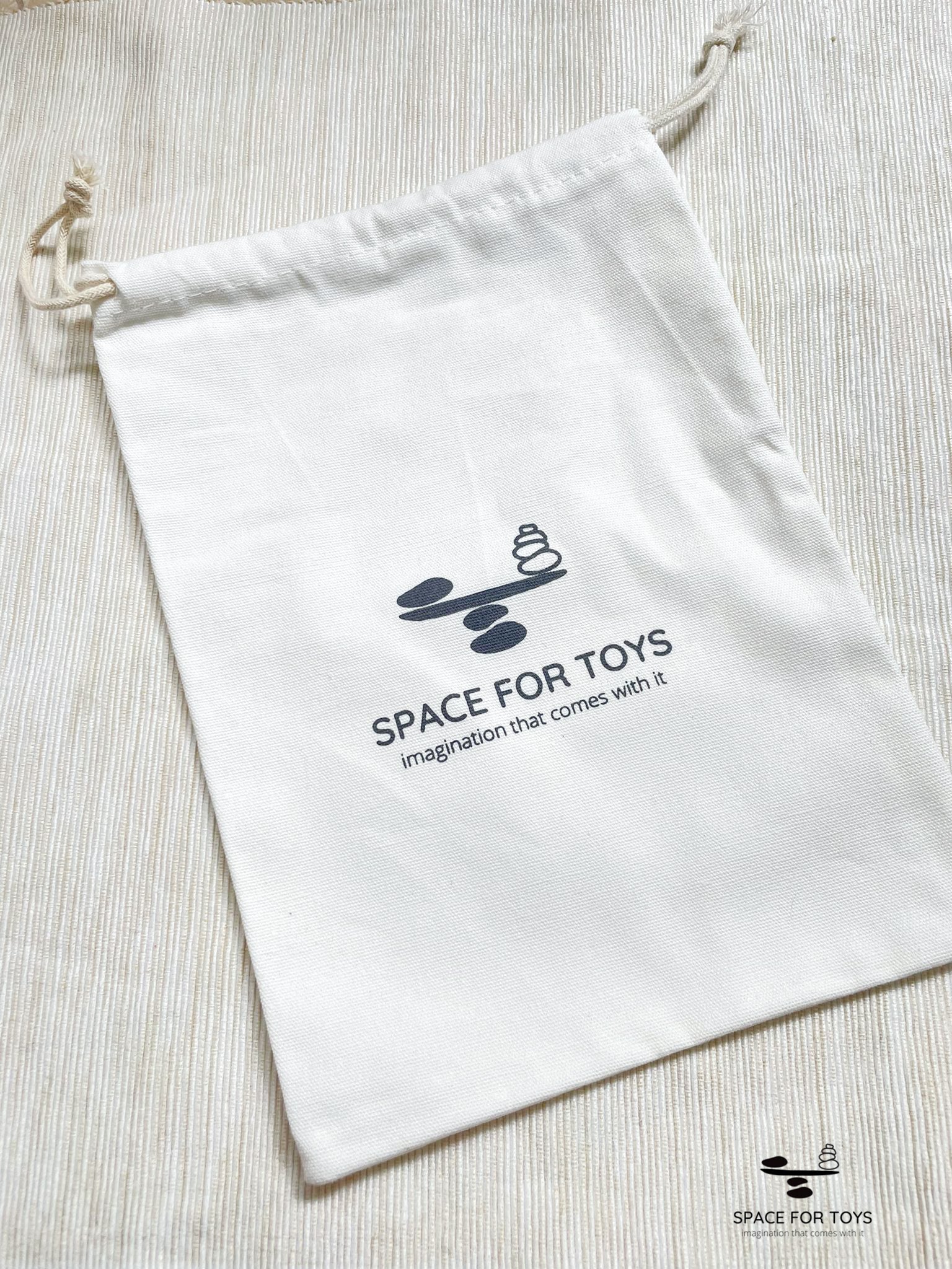 Space For Toys Drawstring Pouch